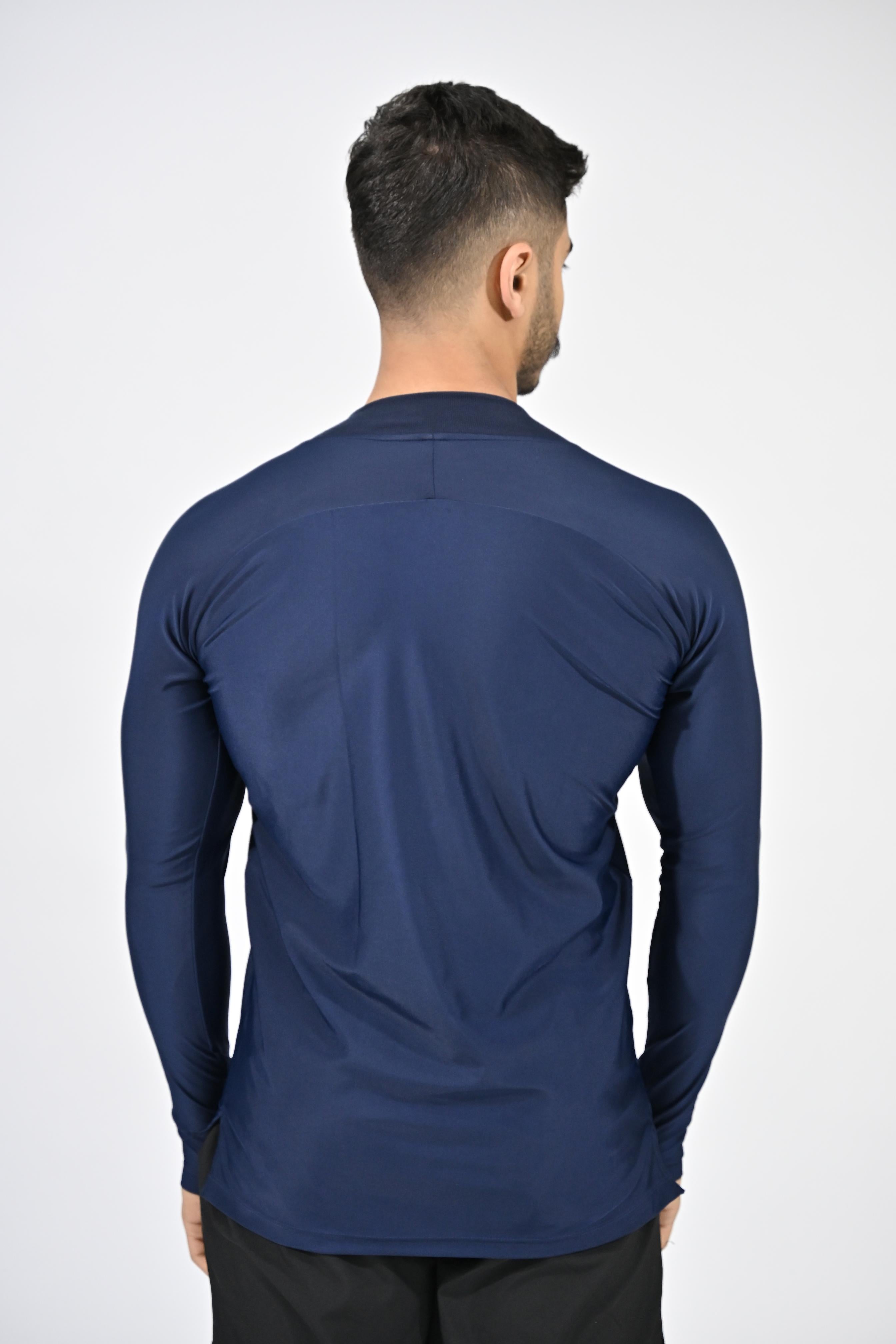 APEX MOCK NECK BLUE
