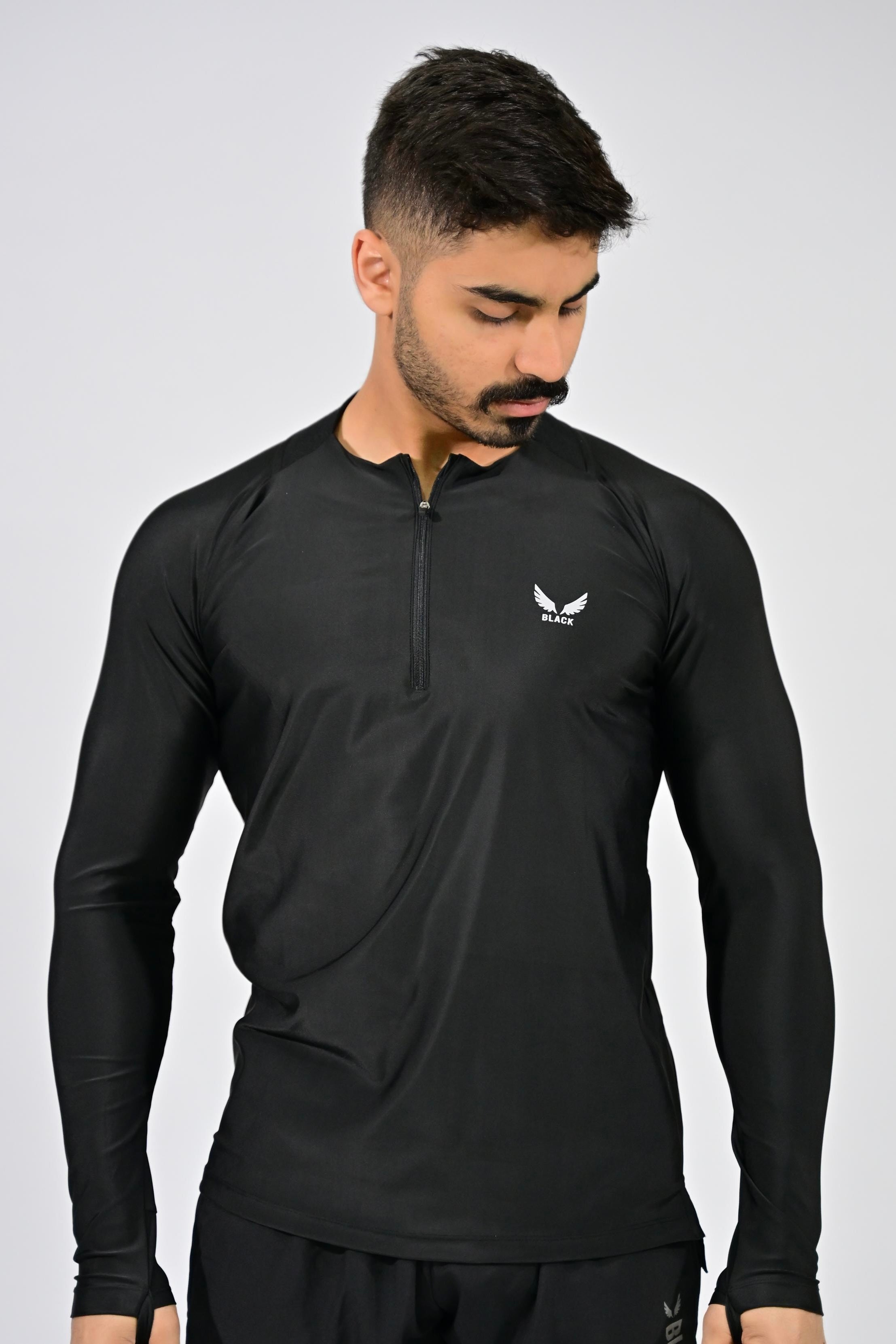 APEX MOCK NECK BLACK