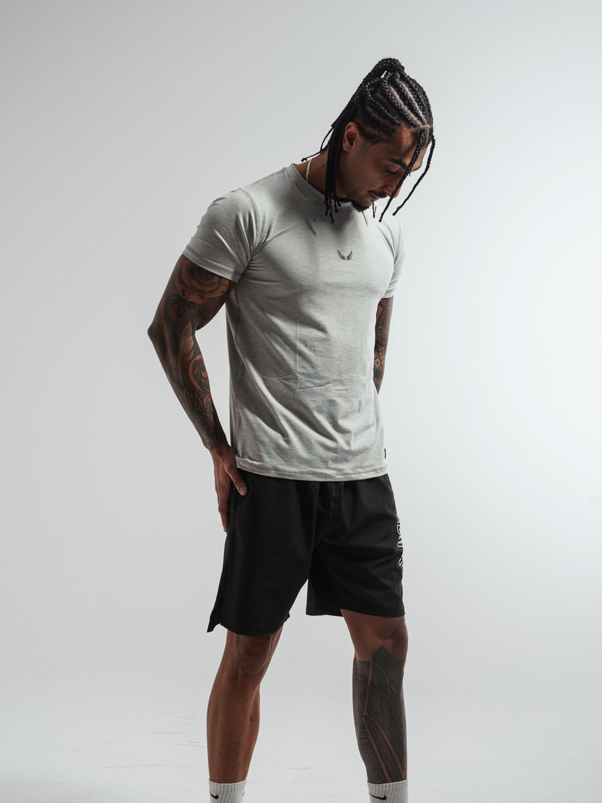 Sculpt Tee L Grey
