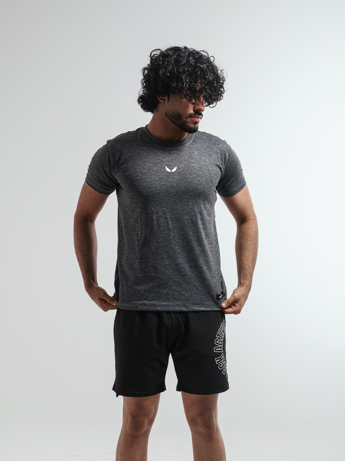 Sculpt Tee Charcoal