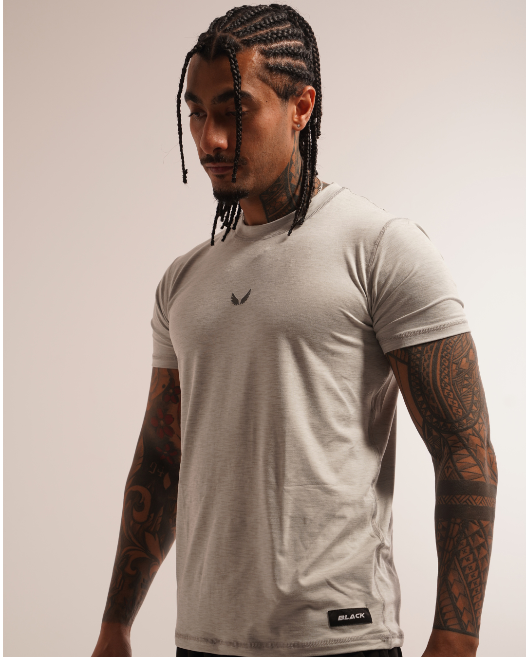 Sculpt Tee L Grey