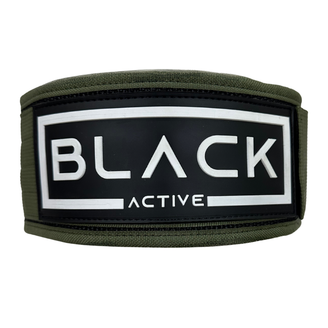 Nylon Weightlifting Belt Green