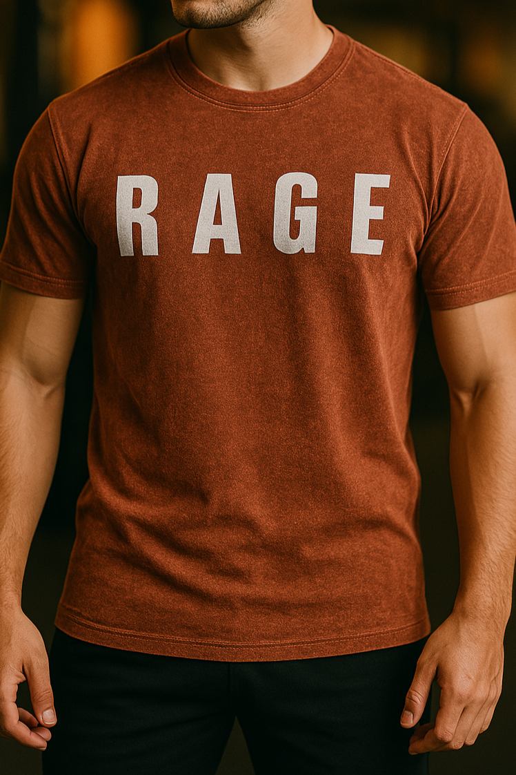 RAGING T-SHIRT BROWN (Muscle Fit)