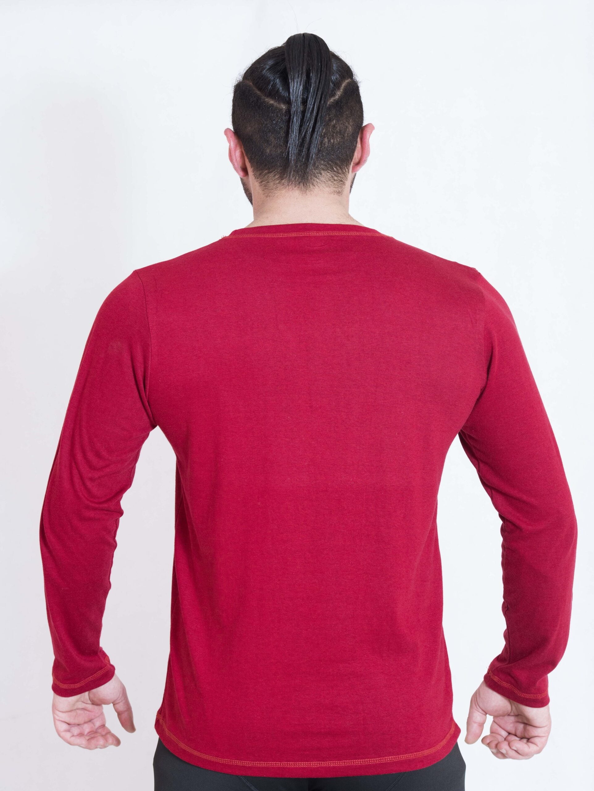 ARMOUR TEE LONG SLEEVE RED - Black Active Fitness
