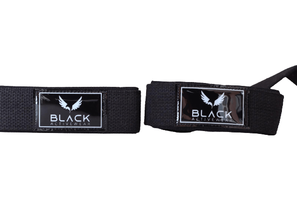 BLACK ACTIVE LIFTING STRAPS - Black Active Fitness