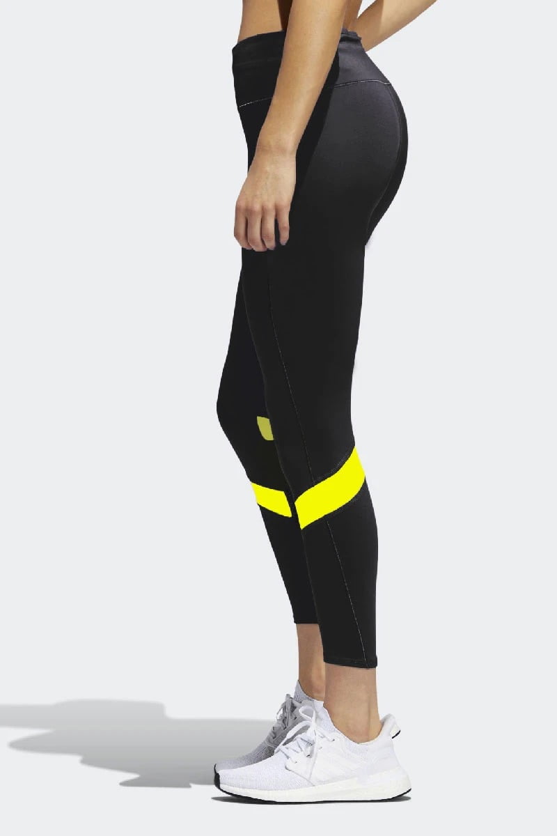MIGHTY LEGGING BLACK AND YELLOW - Black Active Fitness
