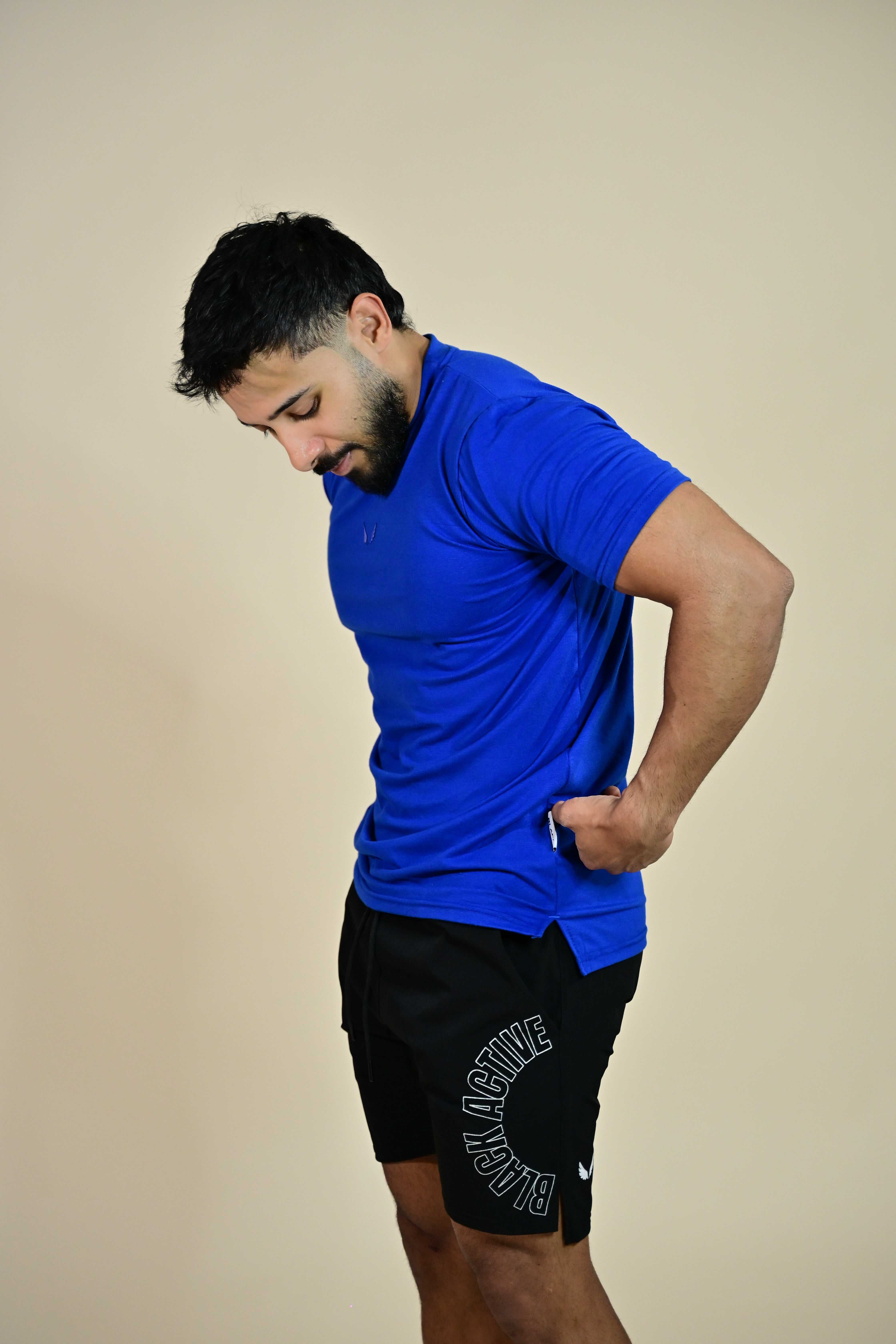 ATHLETIC TEE COBALT