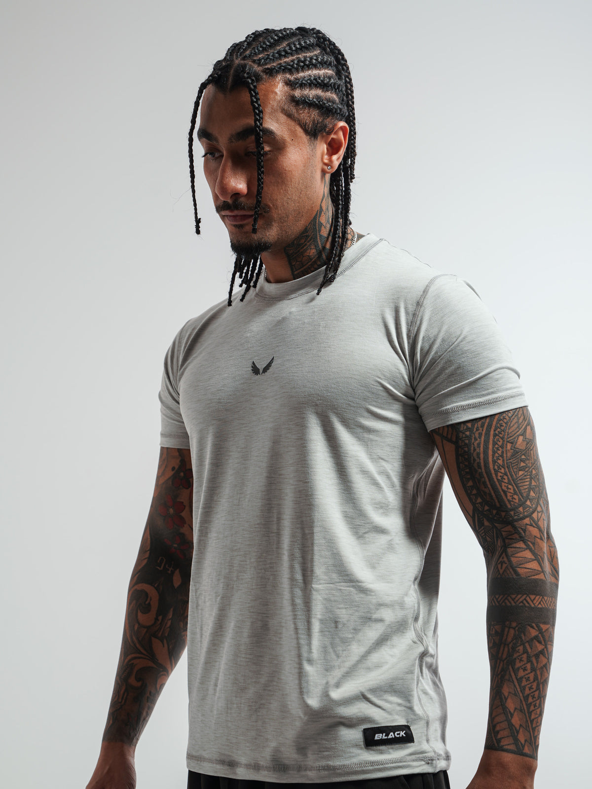 Sculpt Tee L Grey