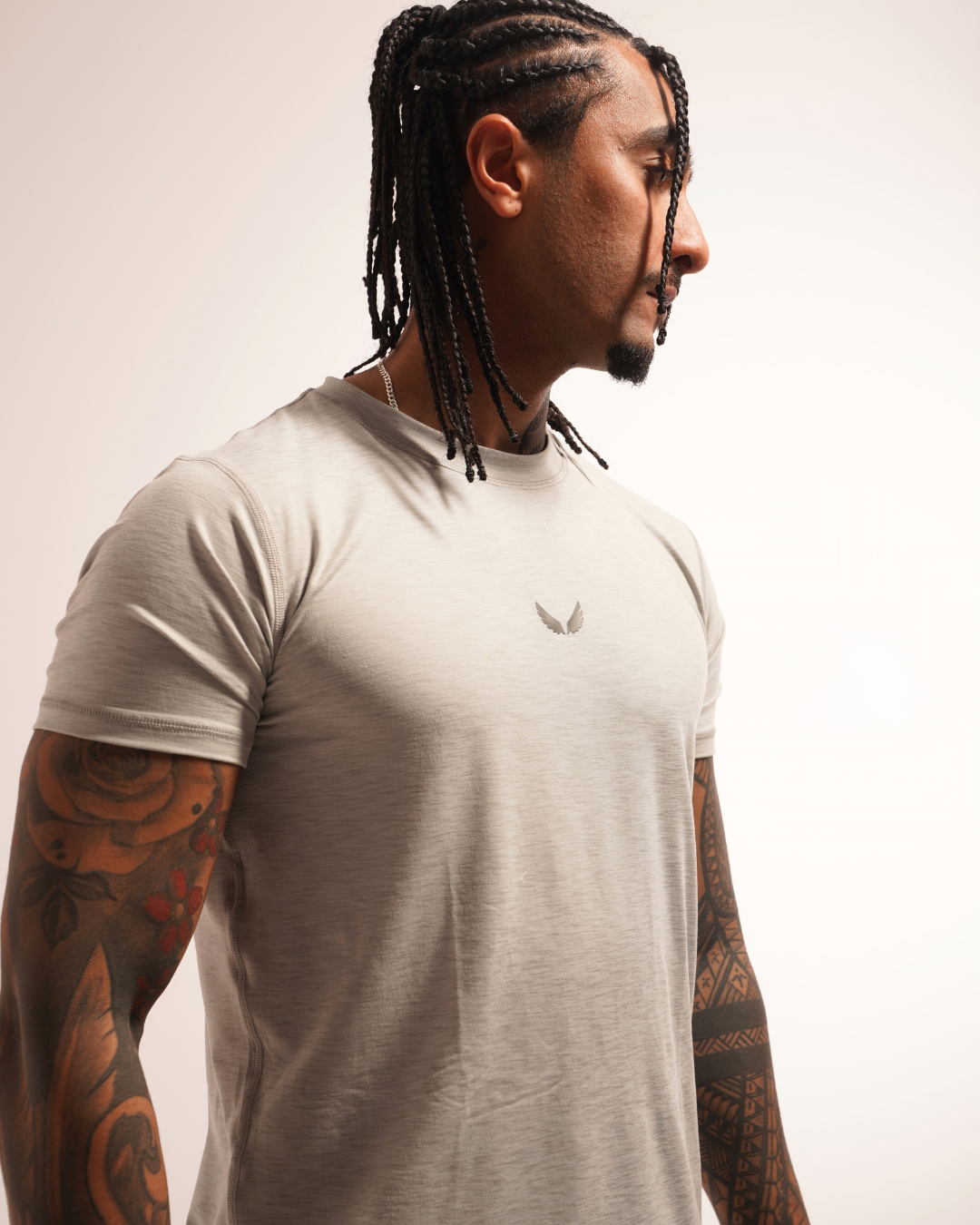 Sculpt Tee L Grey