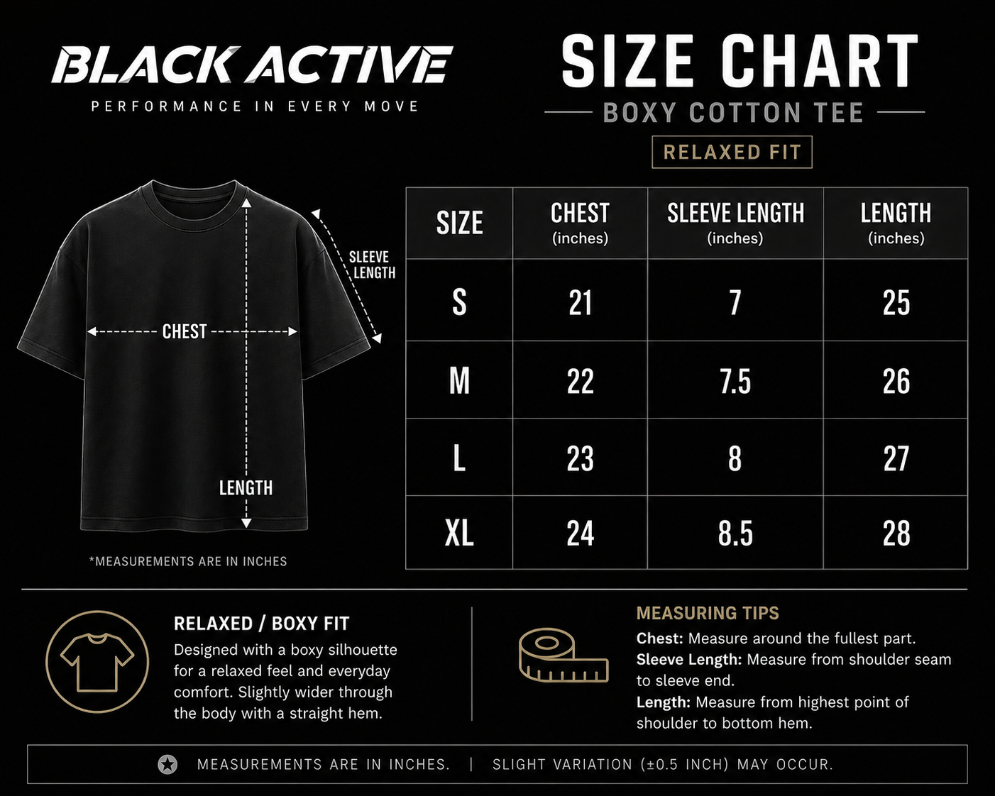 BLKACTV RELAXED TEE